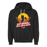 Retro Bird Watching Goes Both Ways Garment-Dyed Fleece Hoodie