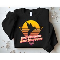 Retro Bird Watching Goes Both Ways Sweatshirt