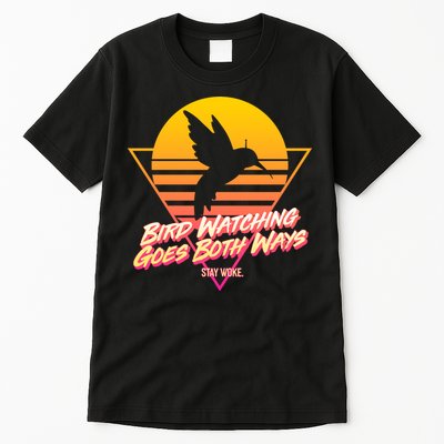 Retro Bird Watching Goes Both Ways Tall T-Shirt