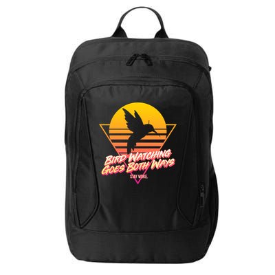 Retro Bird Watching Goes Both Ways City Backpack