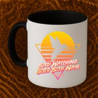 Retro Bird Watching Goes Both Ways Mug