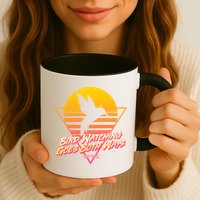 Retro Bird Watching Goes Both Ways Mug
