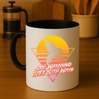 Retro Bird Watching Goes Both Ways Mug