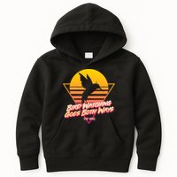 Retro Bird Watching Goes Both Ways Kids Hoodie