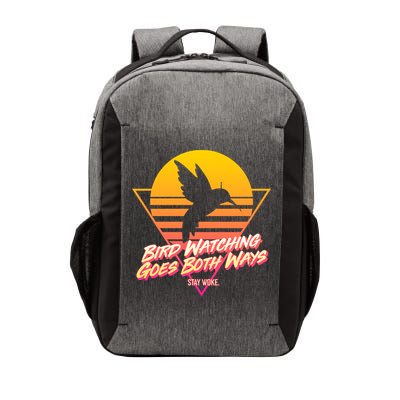 Retro Bird Watching Goes Both Ways Vector Backpack