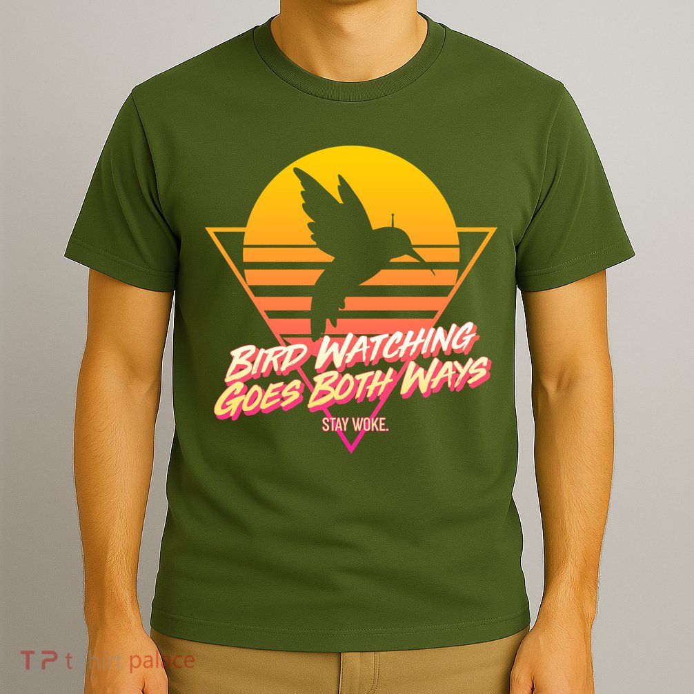 Retro Bird Watching Goes Both Ways T-Shirt