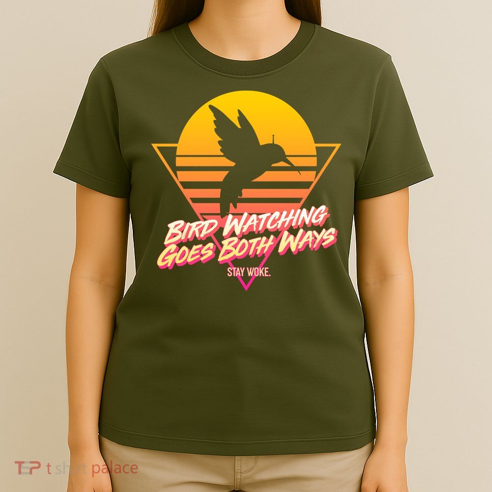 Retro Bird Watching Goes Both Ways T-Shirt