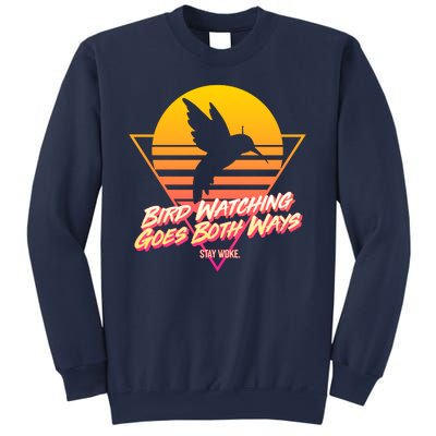 Retro Bird Watching Goes Both Ways Sweatshirt