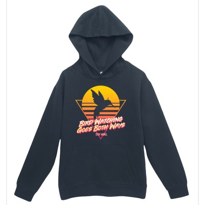 Retro Bird Watching Goes Both Ways Urban Pullover Hoodie