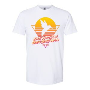 Retro Bird Watching Goes Both Ways Softstyle CVC T-Shirt