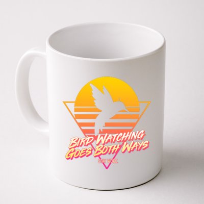 Retro Bird Watching Goes Both Ways Coffee Mug