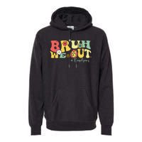 Retro Bruh We Out Teachers Students Summer Break Premium Hoodie