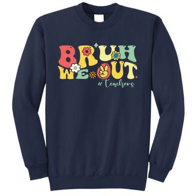 Retro Bruh We Out Teachers Students Summer Break Sweatshirt