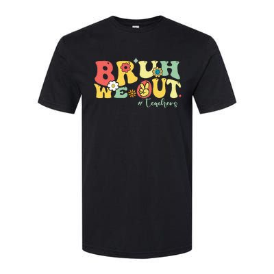 Retro Bruh We Out Teachers Students Summer Break Softstyle CVC T-Shirt