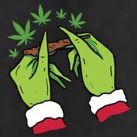 Rolling Blunt Weed Funny Christmas Xmas Holiday Trending 7 Panel Mesh Trucker Snapback Hat