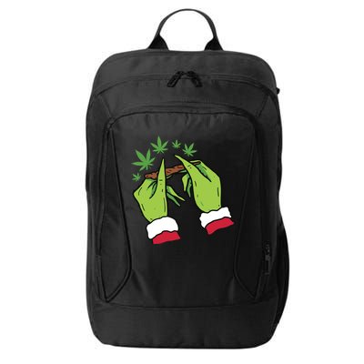 Rolling Blunt Weed Funny Christmas Xmas Holiday Trending City Backpack