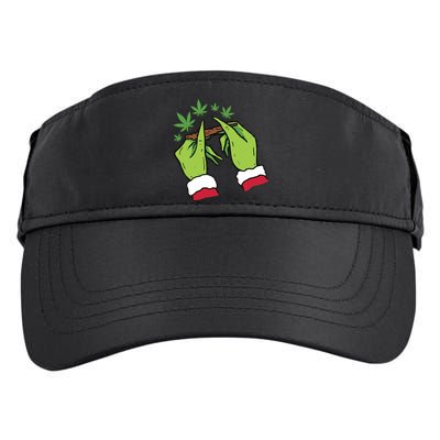 Rolling Blunt Weed Funny Christmas Xmas Holiday Trending Adult Drive Performance Visor