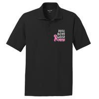 Real Boy Wear Pink Ribbon Cute Breast Cancer Awareness Kids PosiCharge RacerMesh Polo