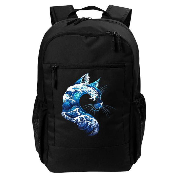 Retro Blue Wave Of Cat Ladies Blue Cats Wave For Kamala Daily Commute Backpack