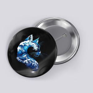 Retro Blue Wave Of Cat Ladies Blue Cats Wave For Kamala Button