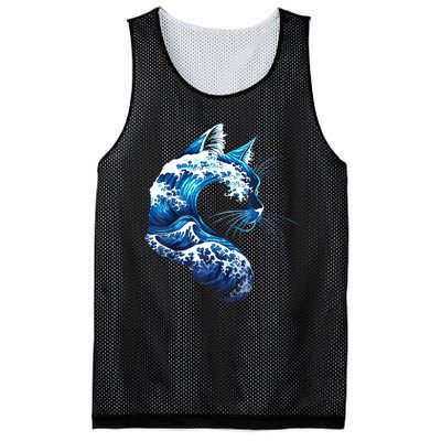 Retro Blue Wave Of Cat Ladies Blue Cats Wave For Kamala Mesh Reversible Basketball Jersey Tank