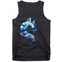 Retro Blue Wave Of Cat Ladies Blue Cats Wave For Kamala Tank Top