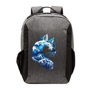 Retro Blue Wave Of Cat Ladies Blue Cats Wave For Kamala Vector Backpack