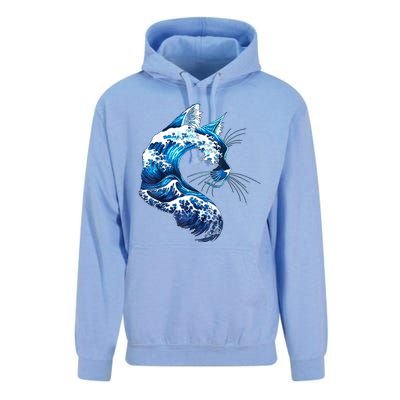 Retro Blue Wave Of Cat Ladies Blue Cats Wave For Kamala Unisex Surf Hoodie