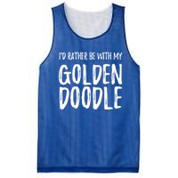 Rather Be With My Goldendoodle Funny Dog Mom Gift Mesh Reversible Basketball Jersey Tank