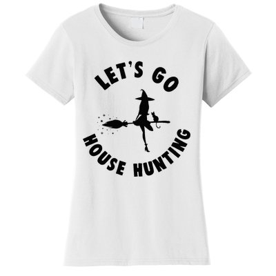 Realtor Beautiful Witch Halloween Lets Go House Hunting Women's T-Shirt