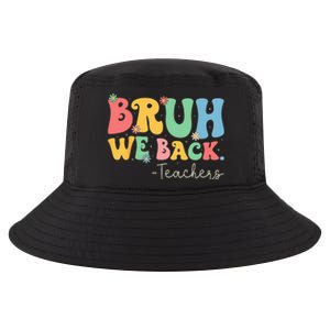 Retro Bruh We Back Teachers First Day Of School Gifts Women Cool Comfort Performance Bucket Hat