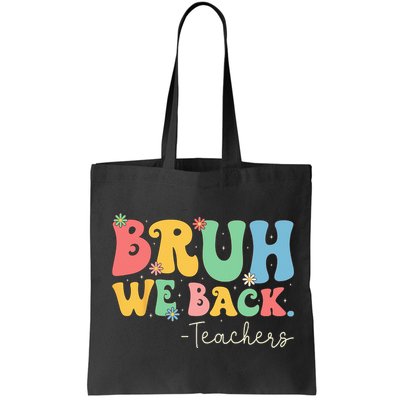 Retro Bruh We Back Teachers First Day Of School Gifts Women Bag