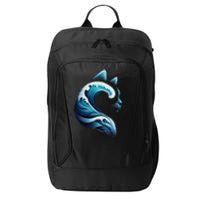 Retro Blue Wave Of Cat Ladies Blue Cats Wave For Kamala Gift City Backpack