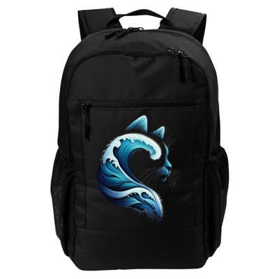 Retro Blue Wave Of Cat Ladies Blue Cats Wave For Kamala Gift Daily Commute Backpack