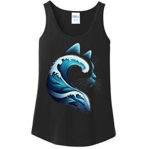 Retro Blue Wave Of Cat Ladies Blue Cats Wave For Kamala Gift Ladies Essential Tank