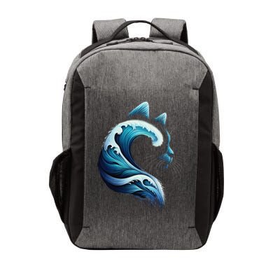 Retro Blue Wave Of Cat Ladies Blue Cats Wave For Kamala Gift Vector Backpack