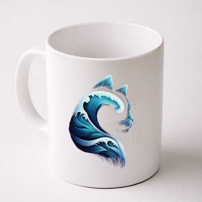 Retro Blue Wave Of Cat Ladies Blue Cats Wave For Kamala Gift Coffee Mug