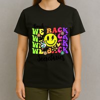Retro Bruh We Back Secretary School Secretary Back To School T-Shirt