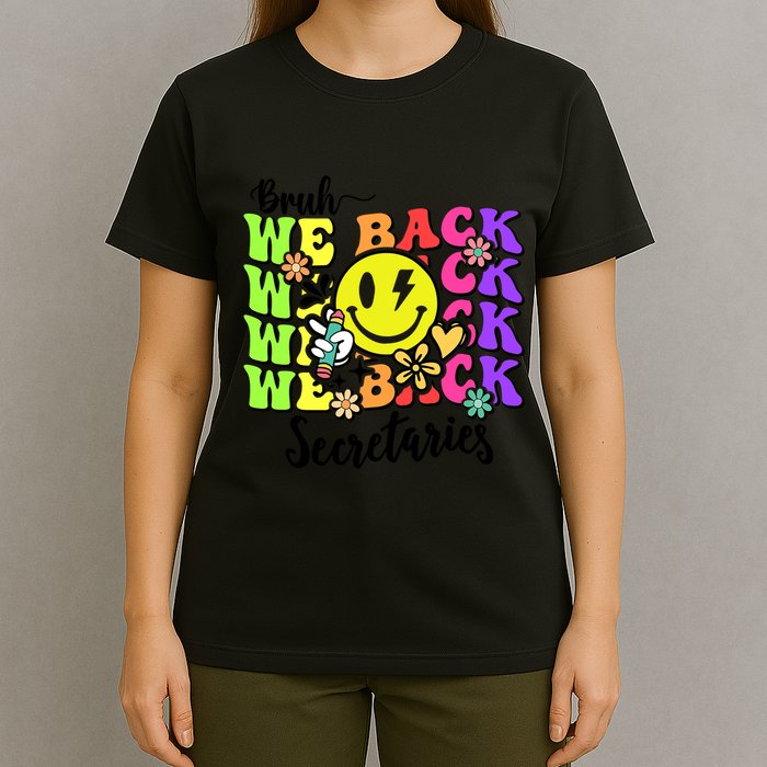 Retro Bruh We Back Secretary School Secretary Back To School T-Shirt
