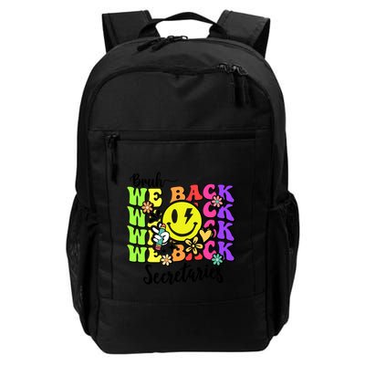 Retro Bruh We Back Secretary School Secretary Back To School Backpack