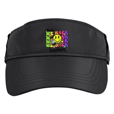 Retro Bruh We Back Secretary School Secretary Back To School Adult Drive Performance Visor