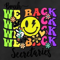 Retro Bruh We Back Secretary School Secretary Back To School Adult Drive Performance Visor