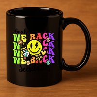 Retro Bruh We Back Secretary School Secretary Back To School 11oz C Handle Ceramic Mug