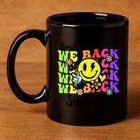 Retro Bruh We Back Secretary School Secretary Back To School 11oz C Handle Ceramic Mug