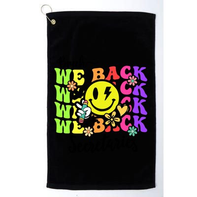 Retro Bruh We Back Secretary School Secretary Back To School Golf Towel