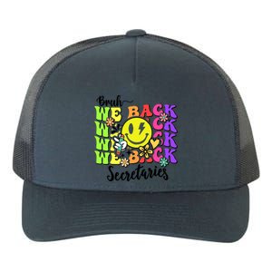 Retro Bruh We Back Secretary School Secretary Back To School Yupoong Adult 5-Panel Trucker Hat