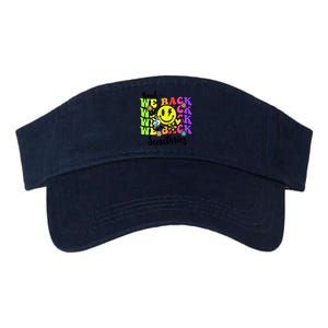 Retro Bruh We Back Secretary School Secretary Back To School Valucap Bio-Washed Visor