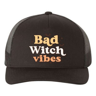 Retro Bad Witch Vibes Halloween Costume Funny Spooky Season Yupoong Adult 5-Panel Trucker Hat