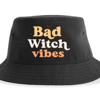 Retro Bad Witch Vibes Halloween Costume Funny Spooky Season Sustainable Bucket Hat