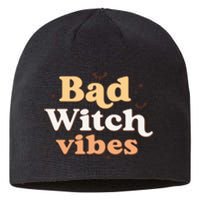 Retro Bad Witch Vibes Halloween Costume Funny Spooky Season Sustainable Beanie